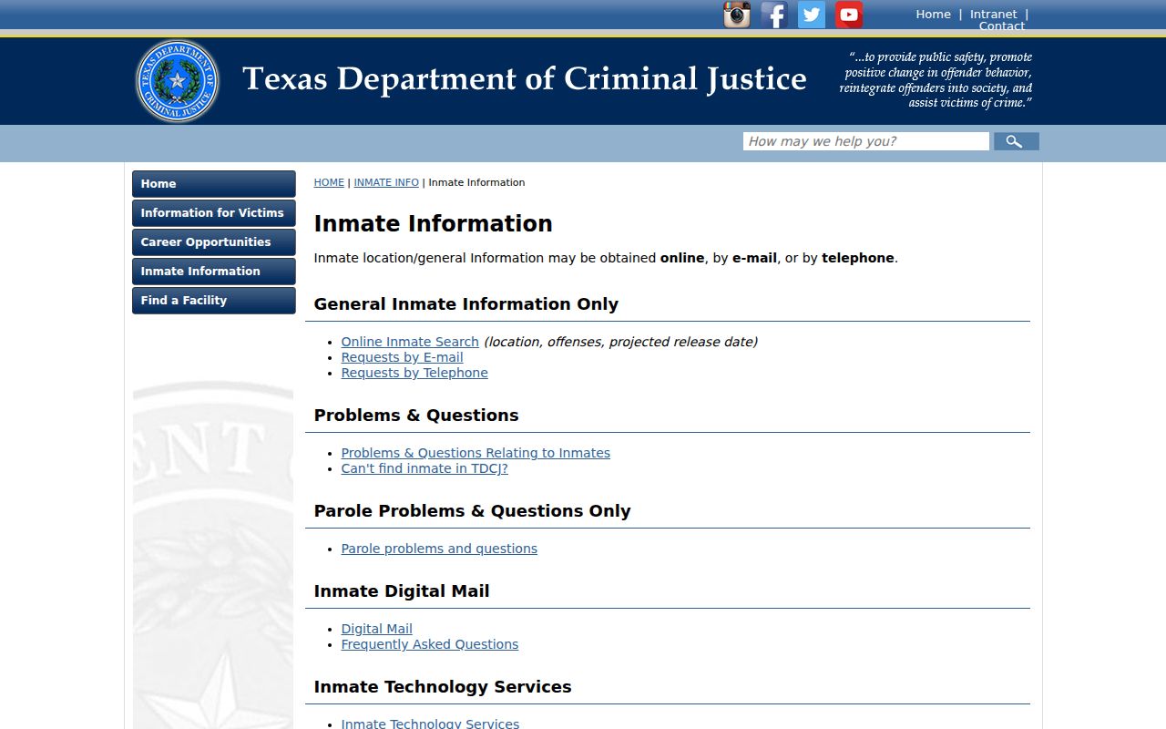 McMullen County arrest records and Texas inmate information options